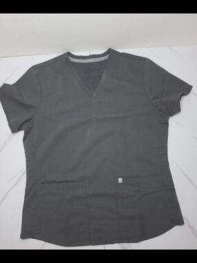 Fabletics  Women's Scrub Set Charcoal Gray